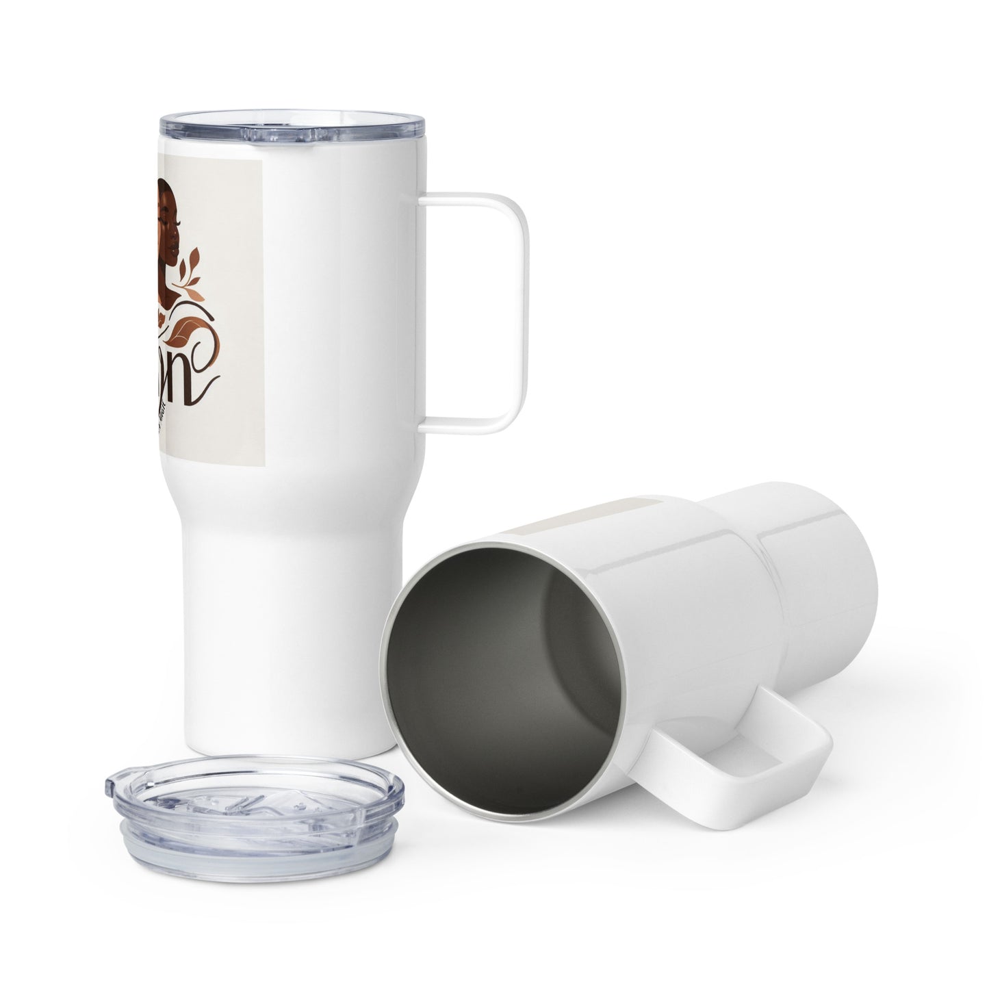 Embracing Melanin - Travel Mug With A Handle