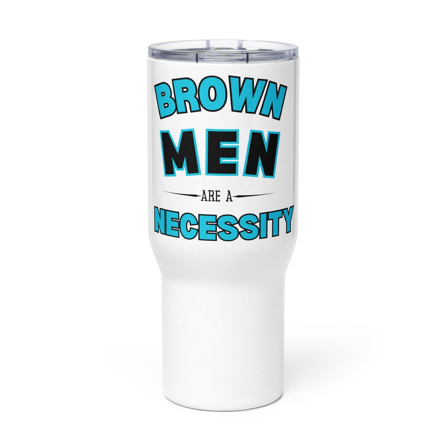 Brown Men- Travel Mug With A Handle