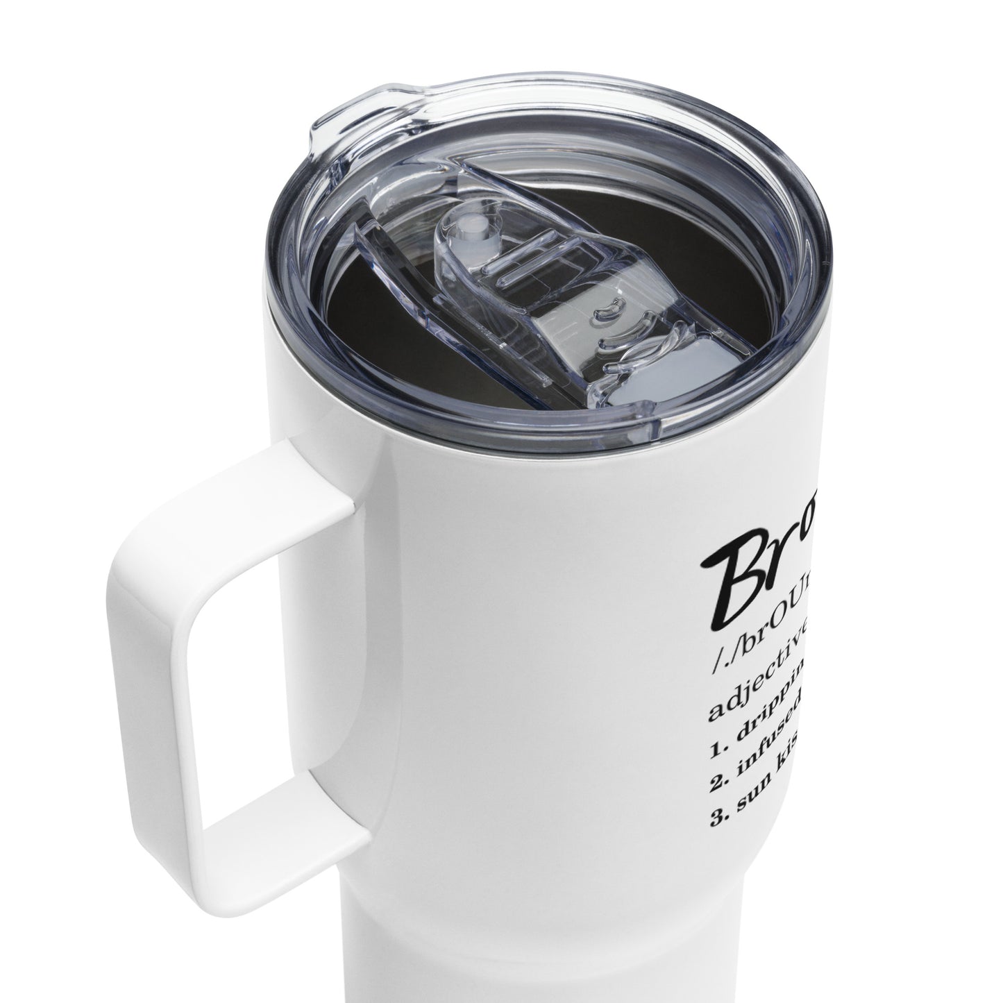 Brown Girl - Travel Mug With A Handle