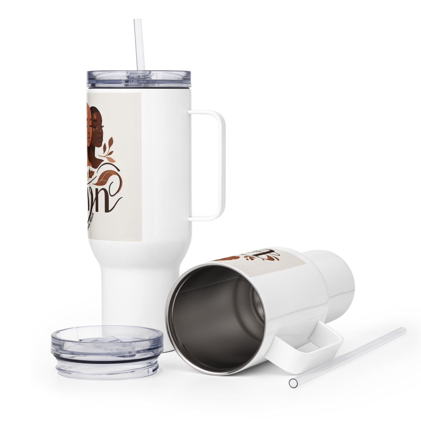 Embracing Melanin - Travel Mug With A Handle