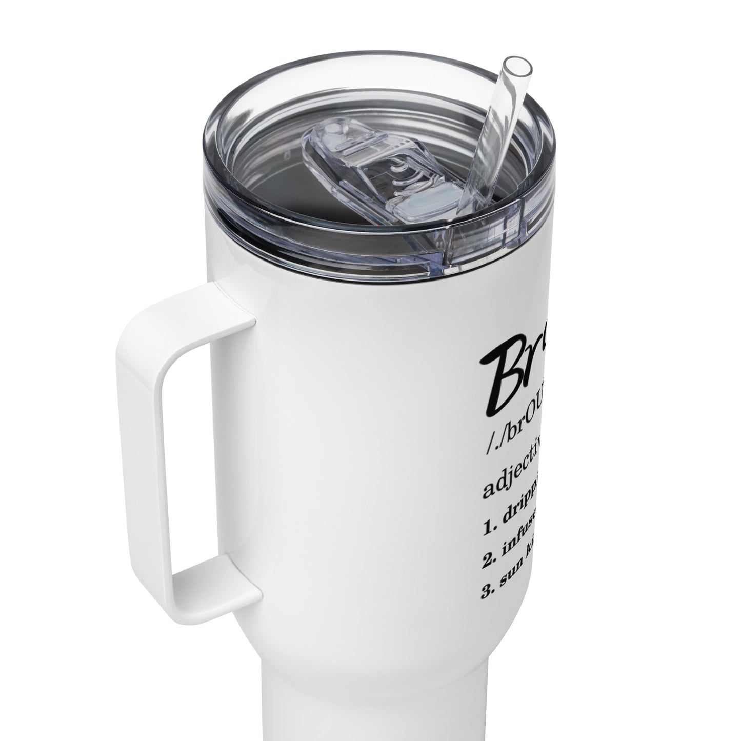 Brown Girl - Travel Mug With A Handle